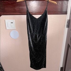 Boutique Women’s Medium Elegant Black Glitter Night Club Concert Festival Dress